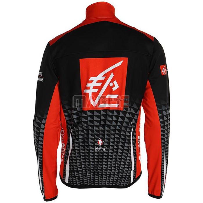 Maglia Caisse d'Epargne Manica Lunga 2020 Nero Rosso